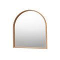 Arched Wooden Frame Wall Mirror - Modern Home Decor