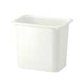 Durable White Plastic Storage Container - Versatile and Lightweight